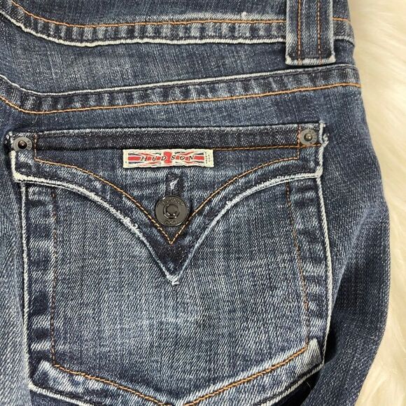 Hudson Distressed Bootcut Jeans Sz 30 - Picture 4 of 13